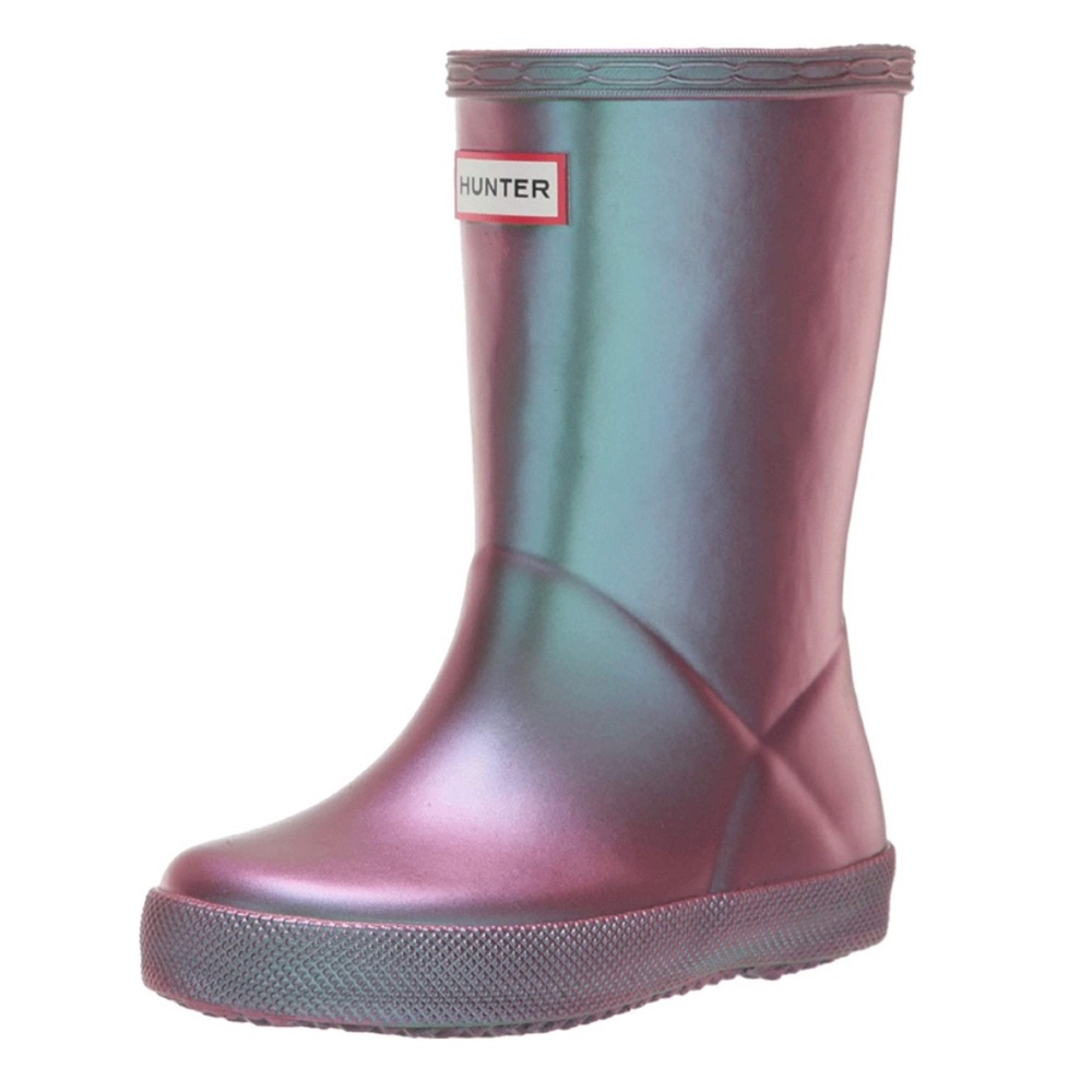 Mermaid color Hunter Boots for girls.